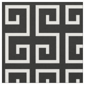 白黒の幾何学的パターン ファブリック (クローズアップ)