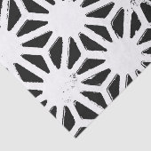白黒の幾何学的パターン 薄葉紙 (詳細)