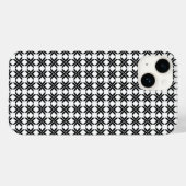 白黒の幾何学的パターン Case-Mate iPhoneケース (裏面 (横))