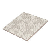 白黒の幾何学的ヴィンテージタイル タイル (側面)