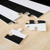 白黒の幾何学的錯覚ホログラフィック ジグソーパズル (側面)