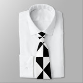 白黒の幾何学的 ネクタイ (タイ)