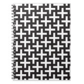 白黒の幾何学的 ノートブック (正面)