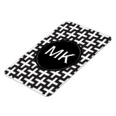 白黒の幾何学的 マグネット (左側)