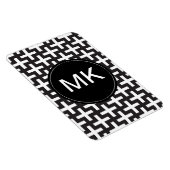 白黒の幾何学的 マグネット (右側)