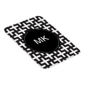 白黒の幾何学的 マグネット (右側)