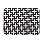 白黒の幾何学的 マグネット (横)