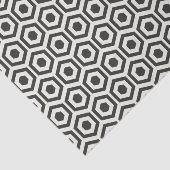 白黒の幾何学的 薄葉紙 (詳細)