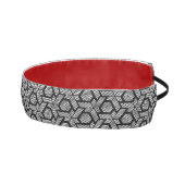 白黒の幾何模様点々のあるヨガマット アスレチックヘッドバンド (右)