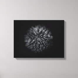 白黒の庭の花 No 68 キャンバスプリント