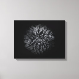白黒の庭の花 No 68 キャンバスプリント