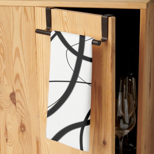 白黒の式 キッチンタオル (三つ折り)