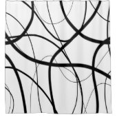 白黒の式 シャワーカーテン (正面)