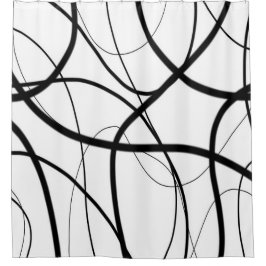 白黒の式 シャワーカーテン