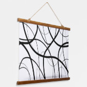 白黒の式 吊り下げ型タペストリー (傾斜あり)