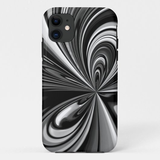 白黒の弓抽象芸術 Case-Mate iPhoneケース (裏面)