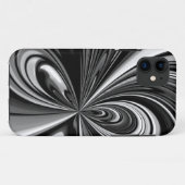 白黒の弓抽象芸術 Case-Mate iPhoneケース (裏面(横))