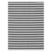 白黒の影のストライプ テーブルクロス (正面)