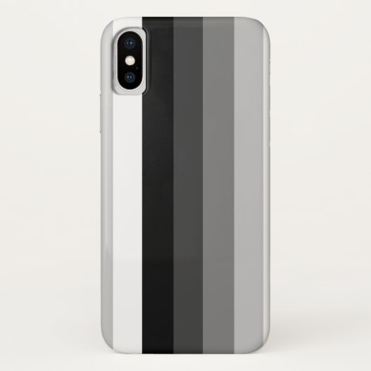 白黒の影のストライプ Case-Mate iPhoneケース (裏面)