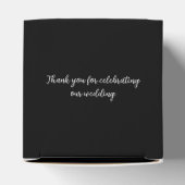 白黒の後ずっと幸せにモノグラムの フェイバーボックス (上部)