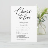 白黒の応援を愛するエレガントな結婚式の魅力 招待状 (スタンド正面)