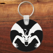 白黒の悪魔 キーホルダー (正面)