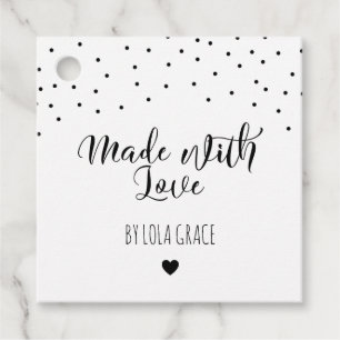 白黒の愛の点 フェイバータグ