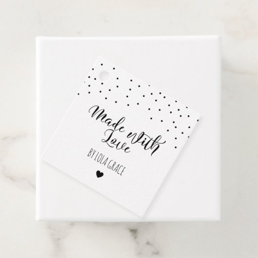 白黒の愛の点 フェイバータグ (インサイチュ)