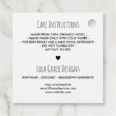 白黒の愛の点 フェイバータグ (裏面)