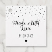 白黒の愛の点 フェイバータグ (正面)