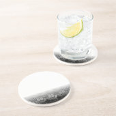 白黒の手のグラデーションの背景 コースター (側面)