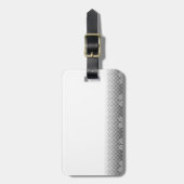 白黒の手のグラデーションの背景 ラゲッジタグ (正面縦)