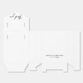 白黒の手書きスクリプ結婚ト フェイバーボックス (見開き)