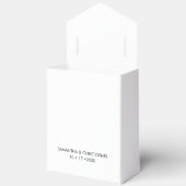 白黒の手書きスクリプ結婚ト フェイバーボックス (見開き)