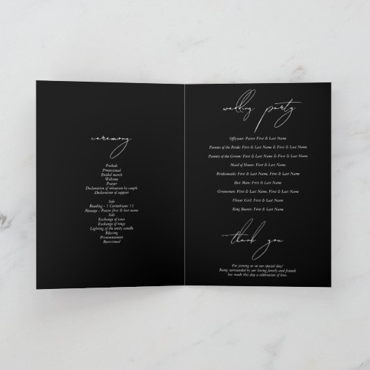 白黒の手書き署名スクリプ結婚ト プログラム (内部)