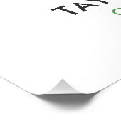 白黒の折り紙クレーンロゴ ポスター (コーナー)