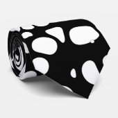 白黒の抽象化 ネクタイ (ロール)