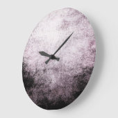 白黒の抽象的でグランジなヴィンテージの柱時計 ラージ壁時計 (傾斜)