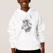 白黒の抽象的な部族の入れ墨アートの蜂 (正面)