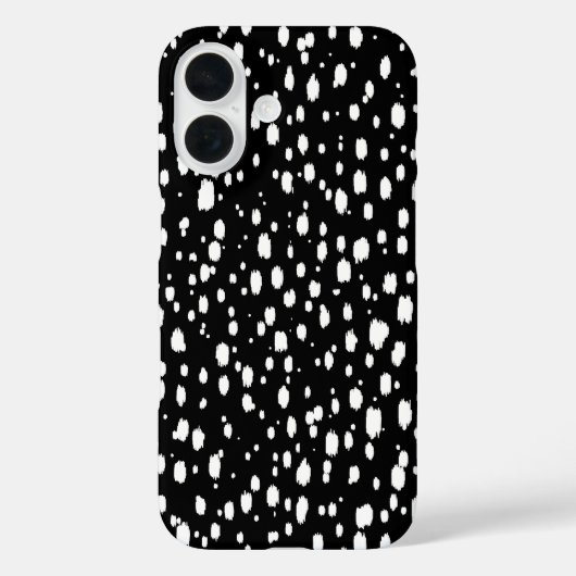 白黒の抽象芸術の点在 Case-Mate iPhoneケース (裏面)