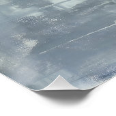 白黒の抽象芸術アートワーク ポスター (コーナー)