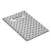 白黒の抽象芸術パタエレガントーン ノートブック (右側)