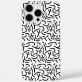 白黒の抽象芸術線 Case-Mate iPhoneケース (裏面)