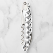 白黒の拍動するゼブラハートサンダー_コーブ ソムリエナイフ (正面)