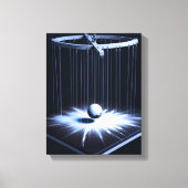 白黒の振子引き伸ばしキャンバス印刷 キャンバスプリント (正面)