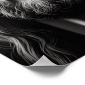 白黒の救い主の思いやり ポスター (角)