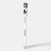 白黒の文字Mエレガントフローラ水色 Case-Mate iPhoneケース (裏面 / 右)