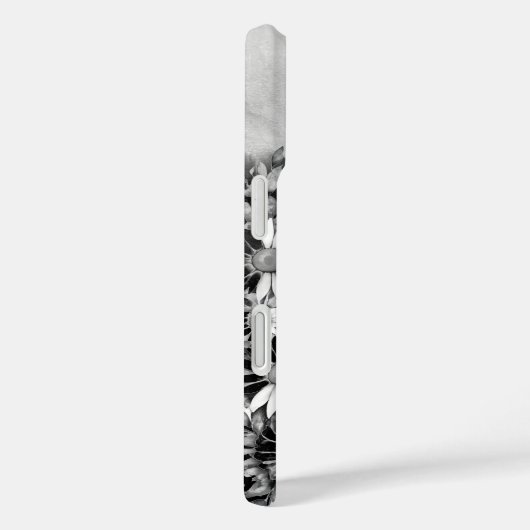 白黒の文字Rトリップ（幻覚体験）のようなフローラ水色 Case-Mate iPhoneケース (裏面 / 右)