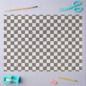 白黒の斑点のあるチェックの切り離し紙 薄葉紙 (クラフト)