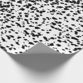 白黒の斑点 ラッピングペーパー (角)